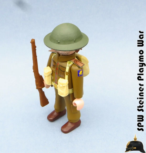 PLAYMOBIL CUSTOM WW2 soldier Army US American 101 AIRBORNE MILITARY gun