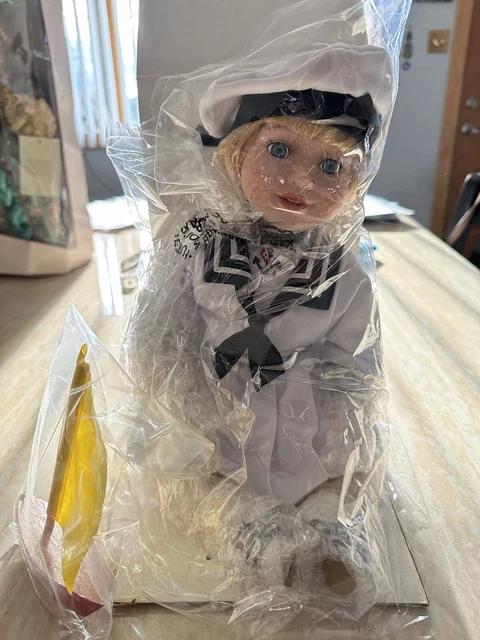 NWT Heritage Signature Collection Taylor Sailor Porcelain Doll  Vintage
