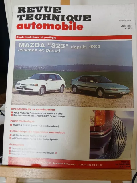 Revue technique automobile RTA MAZDA 323  essence et diésel  n°552