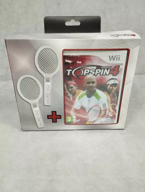 Top spin 4 jeu + 2 raquettes de tennis Neuf Nintendo Wii