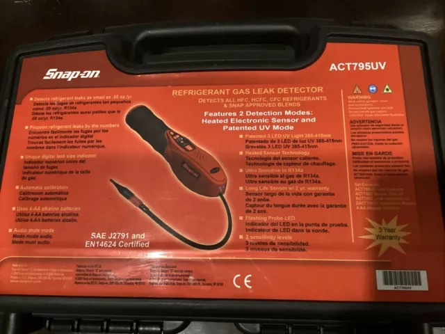 SNAP-ON ACT795UV Refrigerant Gas Leak Detector