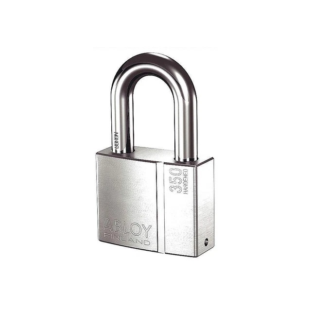 ABLOY PLI350/50B-KD Keyed Padlock,1 1/4 in,Rectangle,Silver