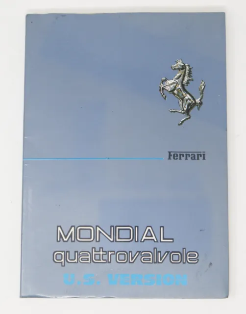 Ferrari Mondial Quattrovalvole QV owner's manual USA 1984-1985 original 308/84