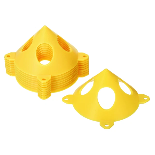 Pittura Supporti,10pz ABS Plastica Mini Cono Vernice Stand,Giallo