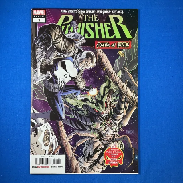 Punisher Annual #1 vs Brood Queen Acts of Evil Marvel Comics 2019