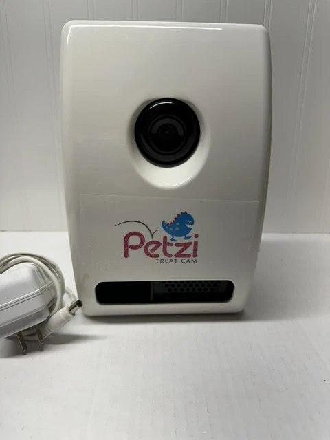 PETZI Treat Cam & Monitor for Cats, Dogs White WiFi (Model PET0025) WORKS