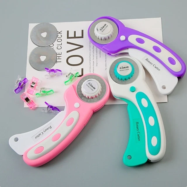 ROTARY FABRIC CUTTER Ergonomic Rotary Cutter Tool for Quilting Sewing