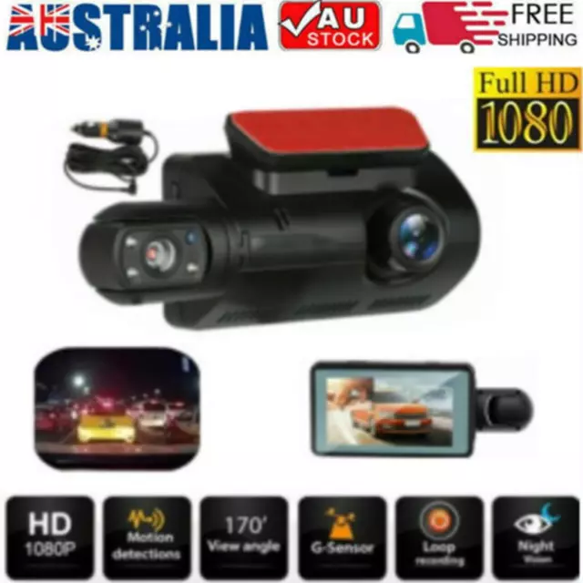 1080P Dual Lens WIFI Camera  3''Car DVR Vehicle Video G-Sensor Dash Cam Recorder