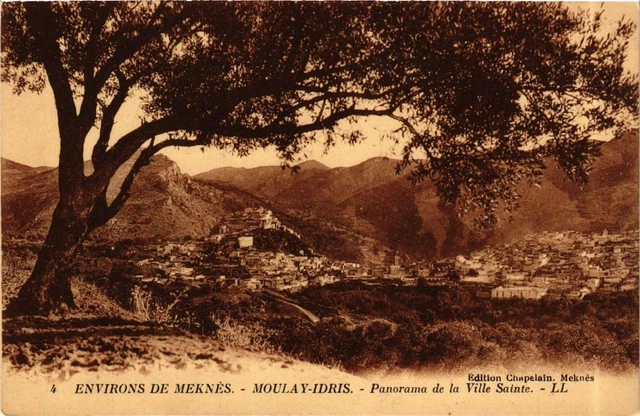 CPA AK MOULAY-IDRISS Panorama de la Ville Sainte MAROC (720290)