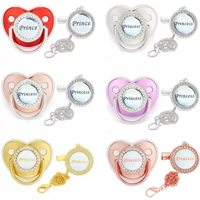 Baby Pacifier Bling Rhinestone Silicone Infant Nipple Dummy Baby Shower Gift