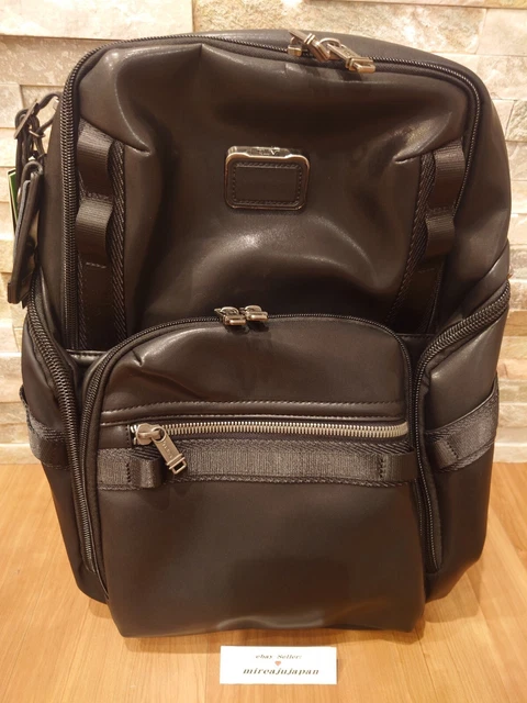 TUMI Alpha Bravo Search Backpack Leather Black Men's Business Sports Travel Bag