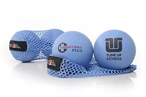 Yoga Tune Up Massage Therapy Plus Ball x 2 in mesh tote NEW trigger point