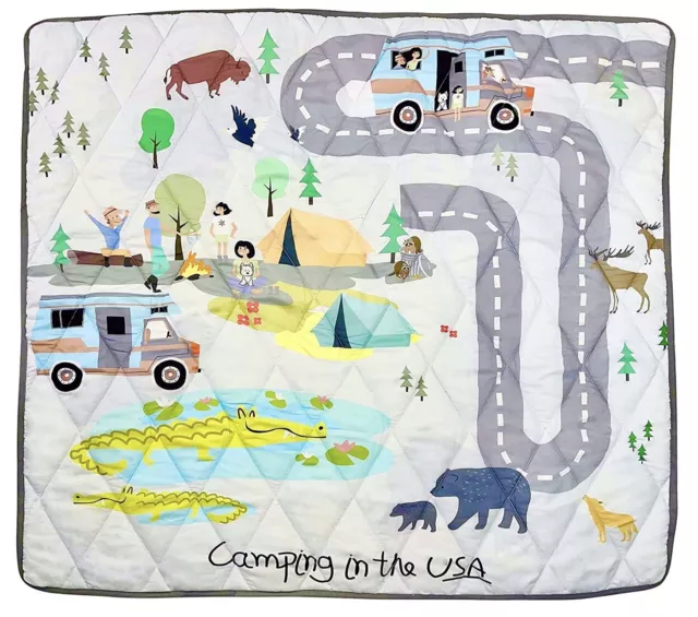 Wild Petits Baby Play Mat Square Washable 43” X 43”
