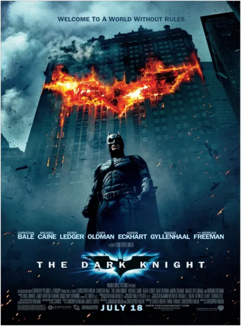 The Dark Knight Batman Movie Large CANVAS Art Print Gift A0 A1 A2 A3 A4 2