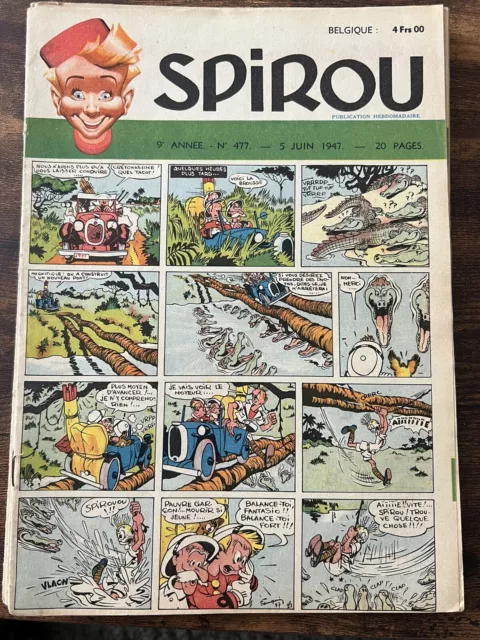 spirou. Lot De 12 Fascicules De L’année 1947