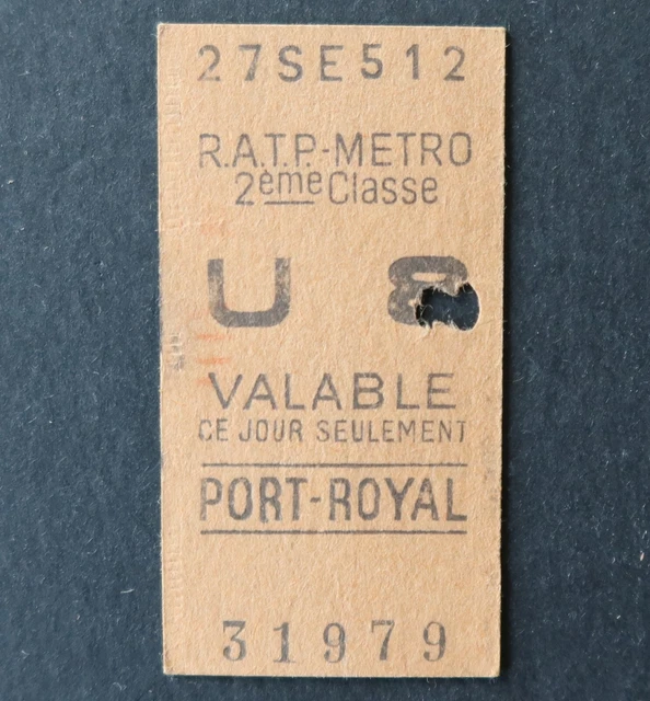 6 anciens TICKETS MÉTRO / RATP  PARIS - de COLLECTION - N° 11 - TBE - Collection
