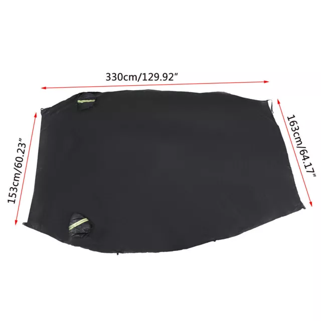 Half Car Cover Top Roof Sun UV/Rain Protection Waterproof Outdoor Universal 190T 3