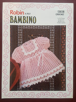 Baby Dress - 4 strati Bambino-crochet-Robin Knitting Pattern B14340