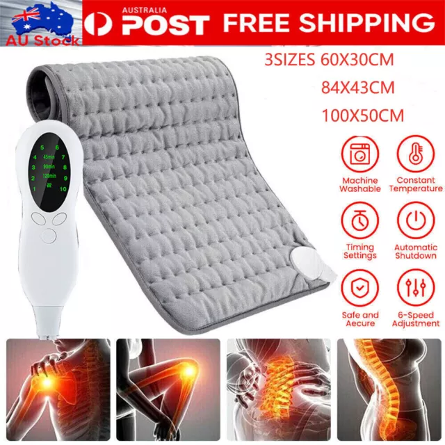 3 Size Electric Heat Pad Heating Mat Adjustable Warmer Blanket Back Pain Relief