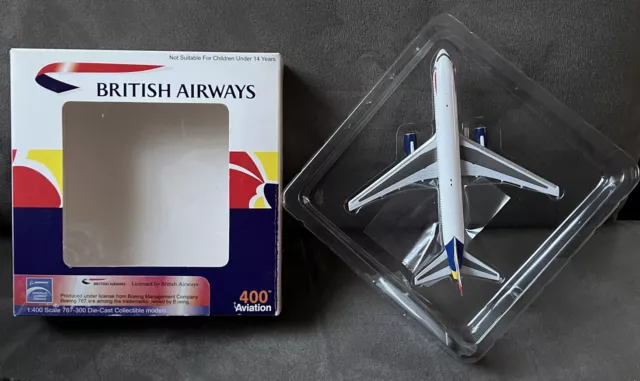 AVIATION400 BRITISH AIRWAYS Boeing 767-300 1:400 G-BZHA AV4763002 ...