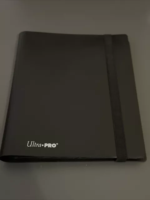 Ultra Pro 4 Pocket Trading Card Album Folder 160 Side Loading Pocket Binder Blac