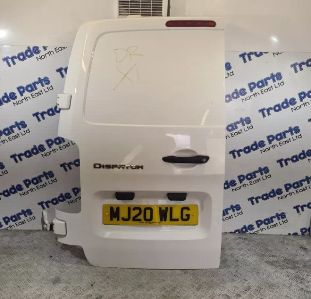 2020 Citroen Dispatch Rear Van Door Passenger Side Ewp White