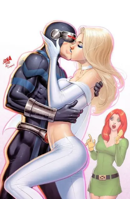 X-Men #11 Nakayama Virgin Nm J Scott Campbell Asm #606 Homage Jean Emma Cyclops