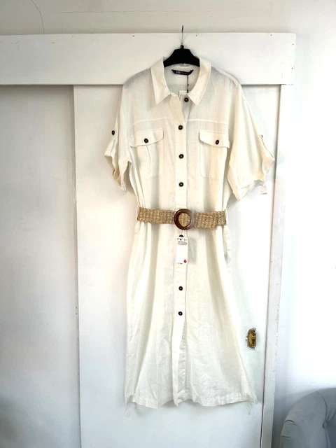 knee length dresses for ladies Fundamental Linen Shirt Dress main image 0
