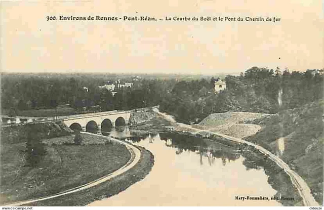 3 cpa 35 PONT REAN. Le Moulin, Ecluse du Boël et Pont