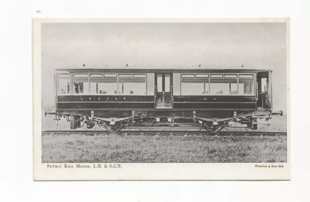 London Brighton & South Coast Railway Official Postcard Petrol Rail Motor 1907