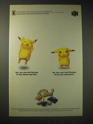 2001 Nintendo Hey you, Pikachu! Video Game Advertisement
