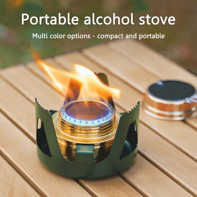 ALCOHOL STOVE ALUMINUM Alloy Bracket Liquid Fuel Stove for Hiking