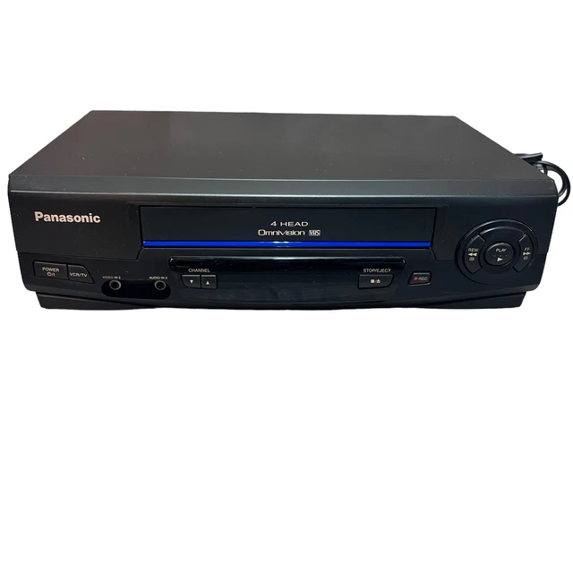 PANASONIC VHS VCR Tape Player 4 Head Omnivision Model PVV4021 TESTED