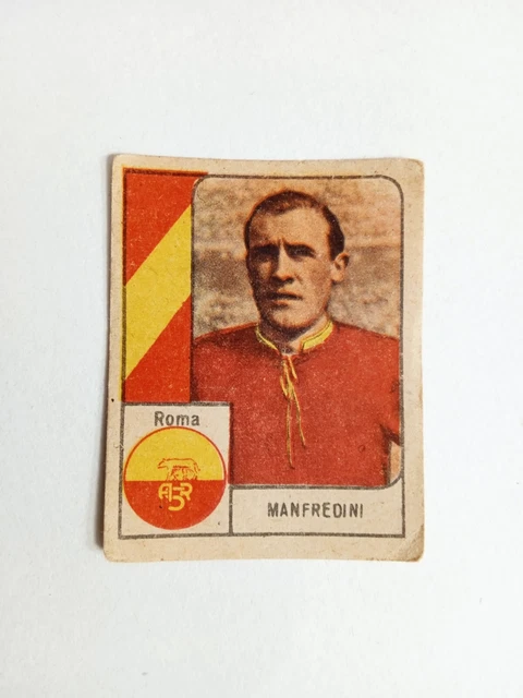 FIGURINA CALCIATORI ALBUM Nannina 1960/61 Trapattoni Milan sfondo