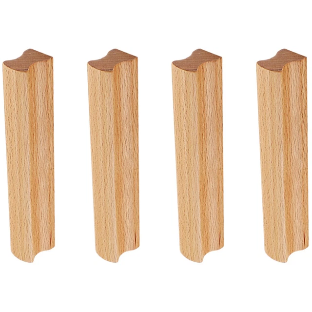 4pcs Datoir en bois tire les poignées de commode