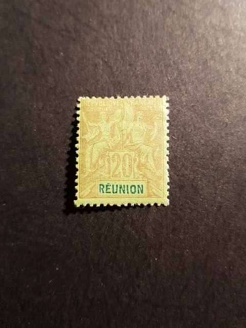 Timbre France Timbre Colonie Reunion N°38 Neuf * Mh 1892