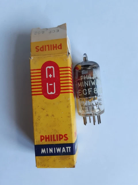 Lampe Philips E424 Monza - Tube NOS Préampli Phono Maille Marron - 17mA