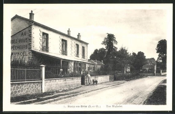 CPA Sucy-en-Brie, Rue Michelet, vue de la rue