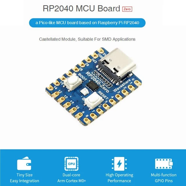 Carte De Développement RP2040-Zero Basée Sur Raspberry Pi RP2040 - Microcontrôleur Neuf