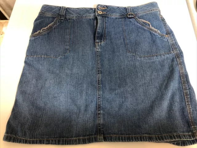 Faded Glory Skirt Size 14 Womens Blue Jean