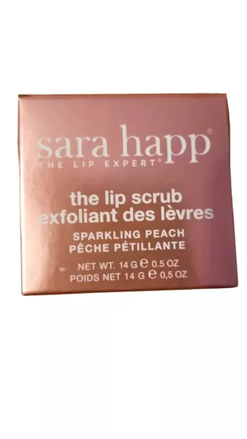 SARA HAPP The Lip Expert, THE LIP SCRUB, YOUR CHOICE OF FLAVOR, NIB, 0.5 OZ.