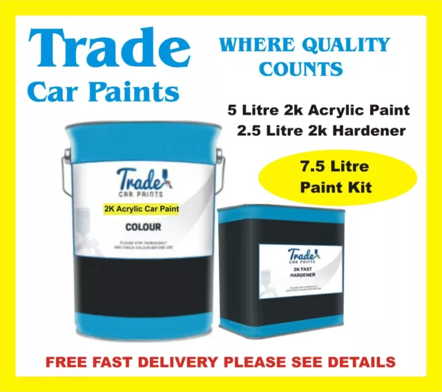 AUDI CAR PAINT 2K Acrylic Paint TURBO BLUE LV5C  Gloss 7.5 Lt Kit