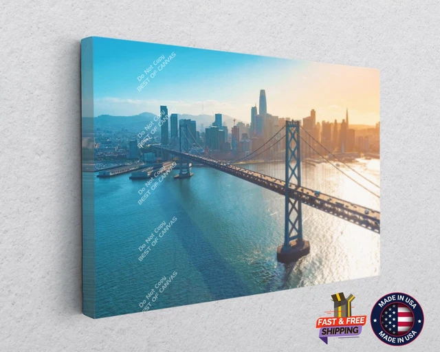 Bay Bridge Urban City Art California San Francisco Prints Canvas