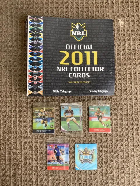 Official 2011 NRL Collector Cards Football Footy NRL Trading Player Cards x 5