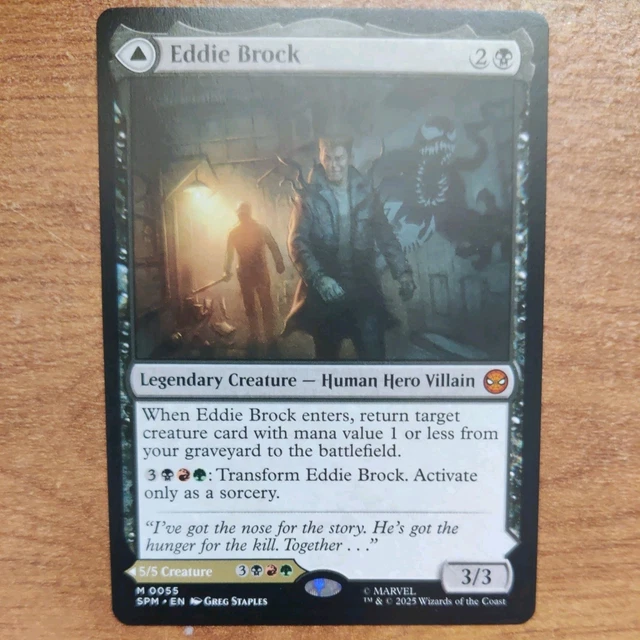 VENOM, LETHAL PROTECTOR Eddie Brock MTG 0055 Marvel's Spider-Man Spiderman  Venom 9.98 - PicClick UK