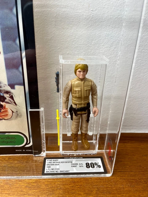 Star Wars Vintage Luke Skywalker Bespin Tri Logo Cardback UKG 80 Kenner no AFA 2