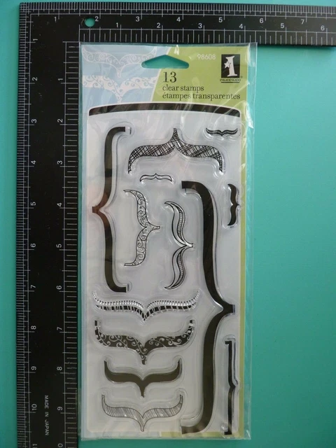 Inkadinkado Clear Stamps Set of (13) Pcs Packet of Brackets