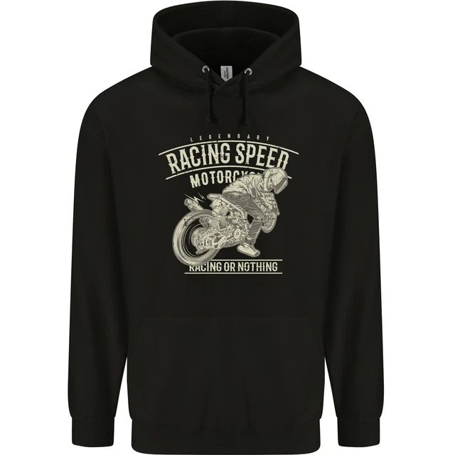 Motorcycle Racing Biker Skull Motorbike Childrens Kids Hoodie