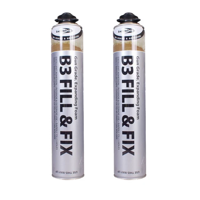 2x Bond It Gun grado pistola espansiva finestra riempitivo gap in schiuma 750 ml