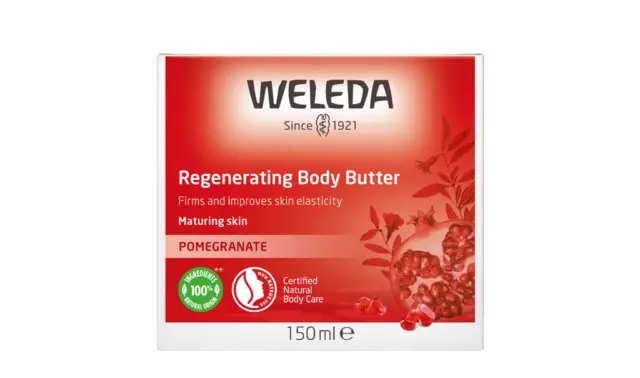 Weleda Regenerating Body Butter - Pomegranate 150ml - Improves Skin Elasticity
